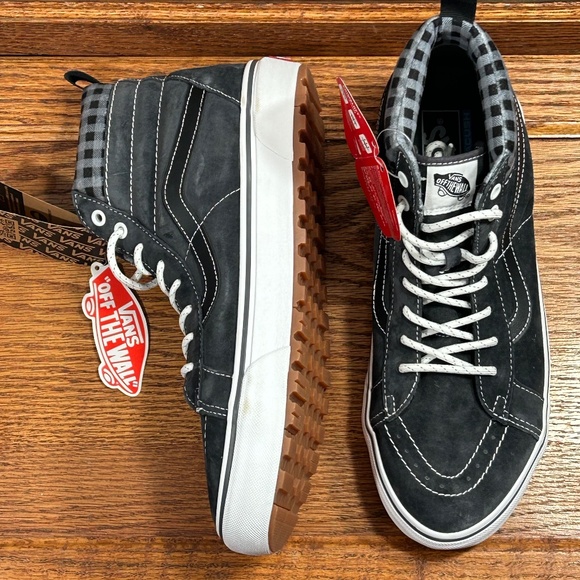 Vans Sk8‎ Hi Mte 1 Plaid Grey White Boots main image 6
